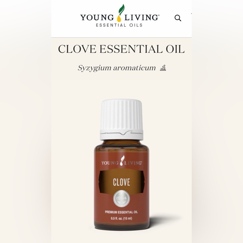 Young Living Clove Essential Oil, New 15ml
